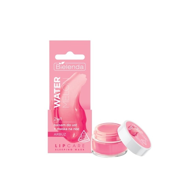 Bielenda Lip Care Sleeping Mask Watermelon Mania 2in1 Lip balm + night mask