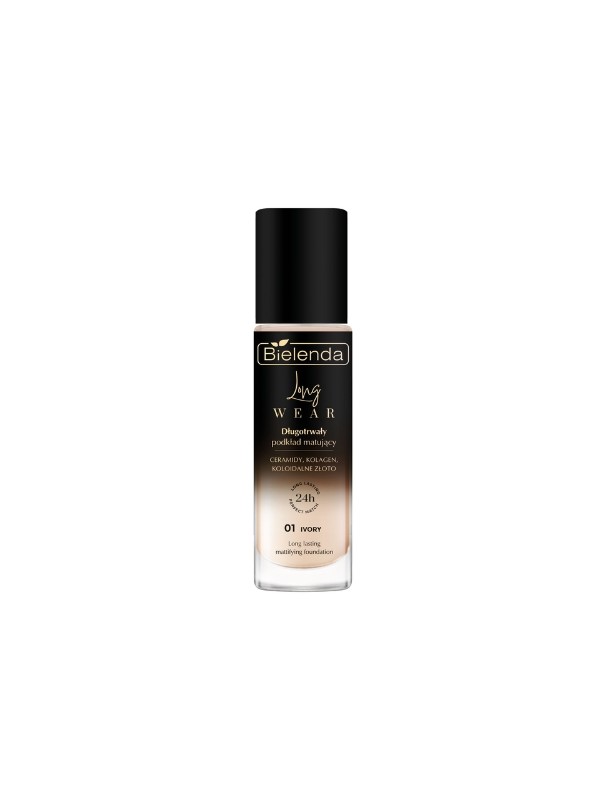 Bielenda LONG WEAR Long-lasting mattifying foundation 01 Ivory 30 ml