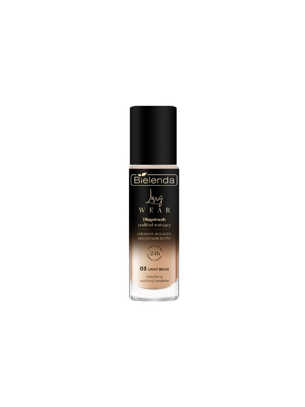 Bielenda Beige WEAR Langdurige matterende foundation 03 Light 30 ml