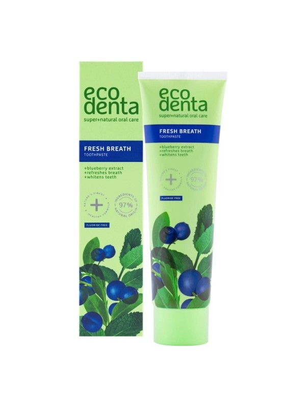 Ecodenta Fresh Breath Zahnpasta Blaubeere 100 ml