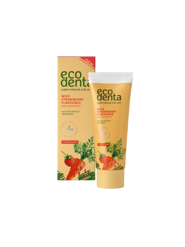 Ecodenta Tandpasta voor kinderen Wilde Strawberry 75 ml