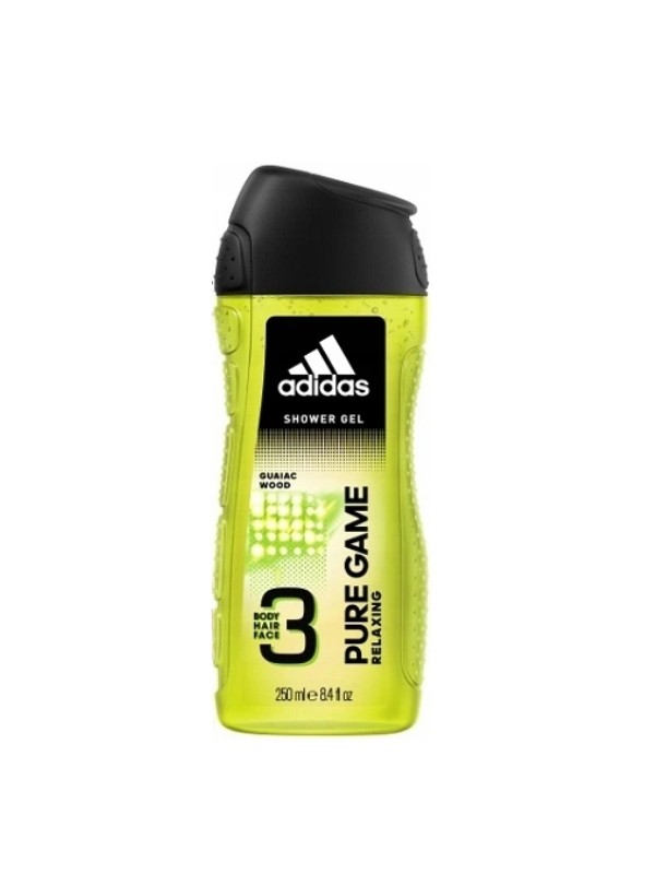 Adidas Douchegel voor heren 3in1 Pure Game 250 ml