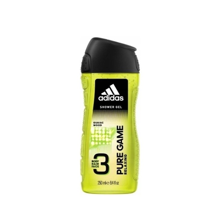 Adidas Douchegel voor heren 3in1 Pure Game 250 ml