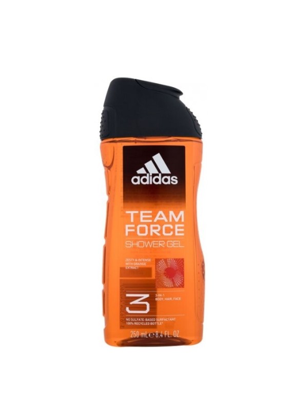 Adidas Douchegel voor heren 3in1 Team Force 250 ml