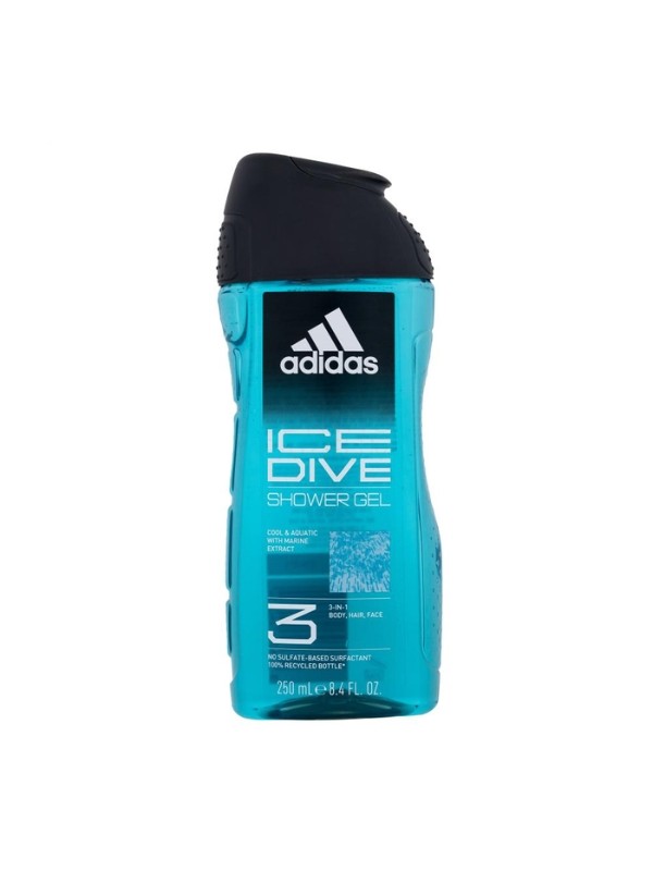 Adidas Duschgel für Männer 3in1 Ice Dive 250 ml