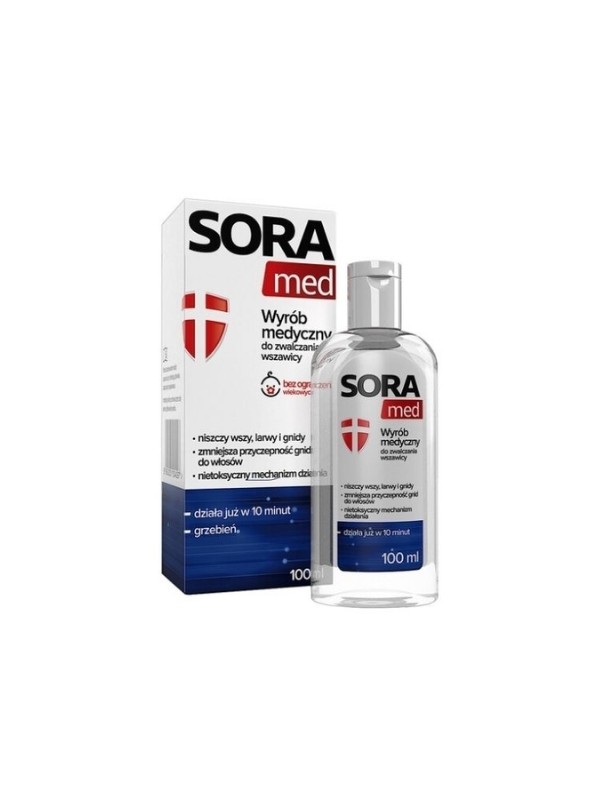 Sora Med Liquid zur Bekämpfung von Läusen 100 ml