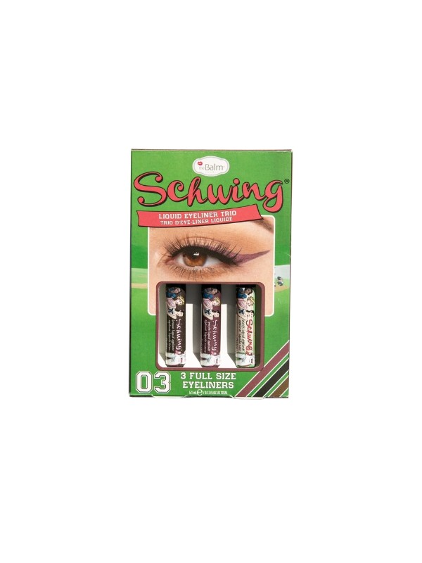 theBalm Schwing! Set mit drei Eyelinern: Black , Brown , Purple 3x1,7 ml