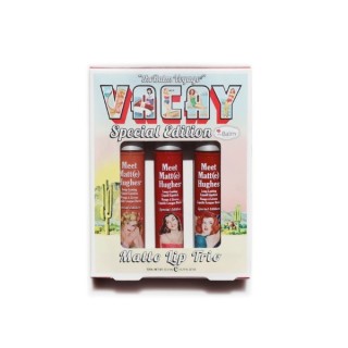 theBalm Meet Matte Hughes Trio Kit Vacay Ein Set mit drei matten Lippenstiften