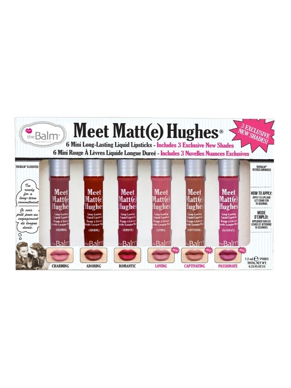 theBalm Meet Matte Hughes Mini Kit Ein Set mit sechs matten Lippenstiften