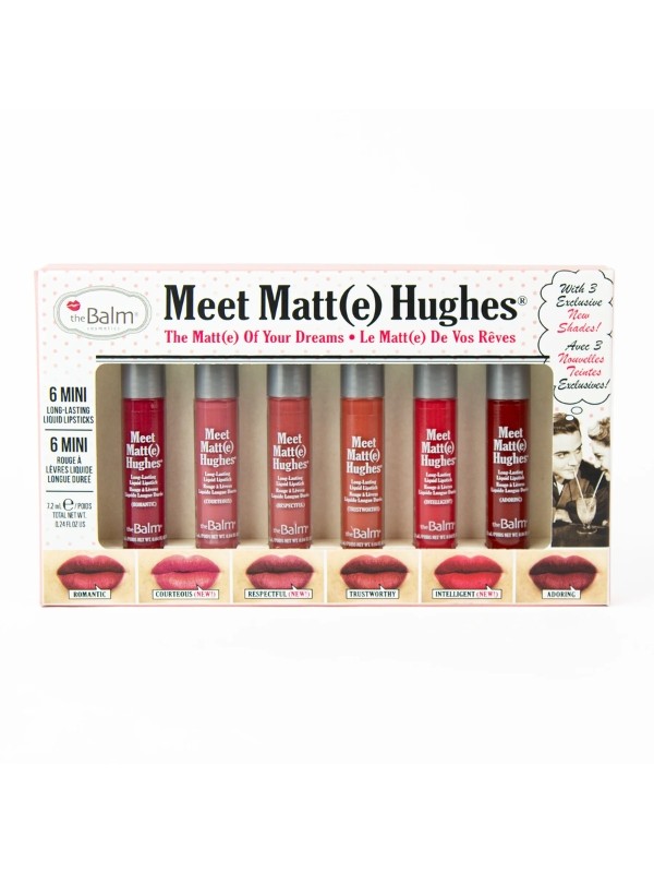 theBalm Meet Matte Hughes Mini Kit Liquid Lipstick Set /12/