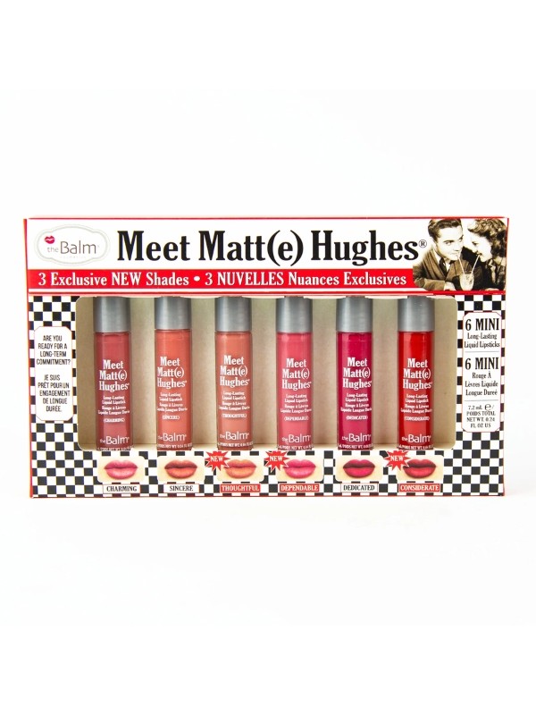 theBalm Meet Matte Hughes Mini Kit Liquid Lipstick Set /14/