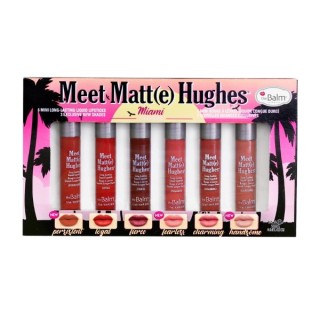 theBalm Meet Matte Hughes Mini Kit Miami Set mit sechs matten Lippenstiften