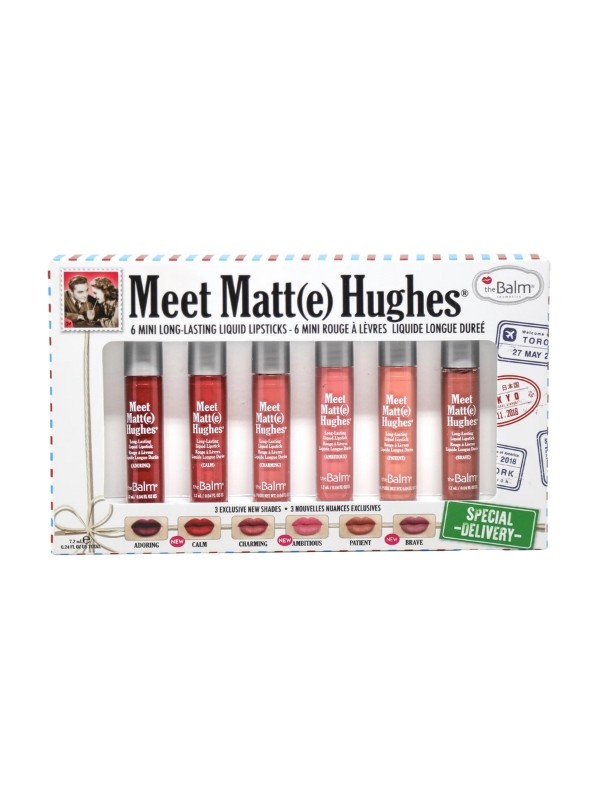 theBalm Meet Mini Kit Special Delivery Set mit sechs matten Lippenstiften