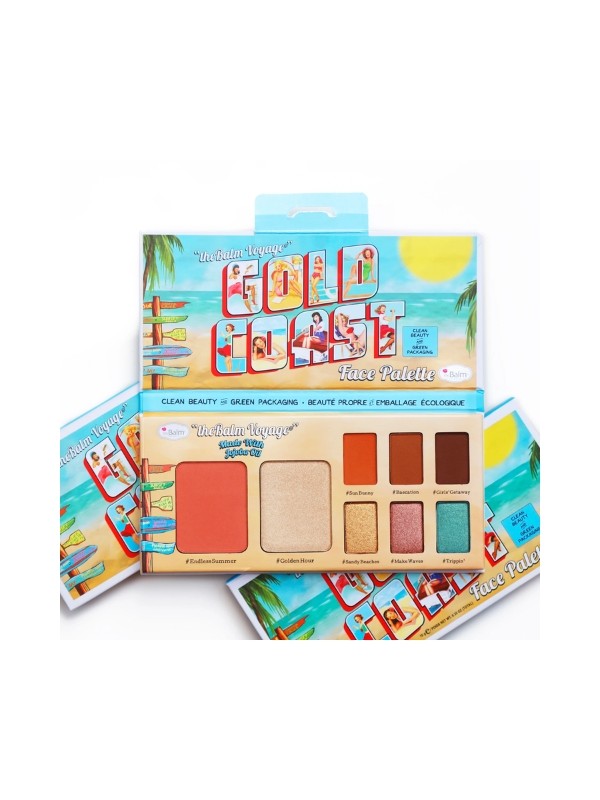 theBalm C&G Gold Coast Palette 6 Eye Shadows + Highlighter + Blusher 10 g