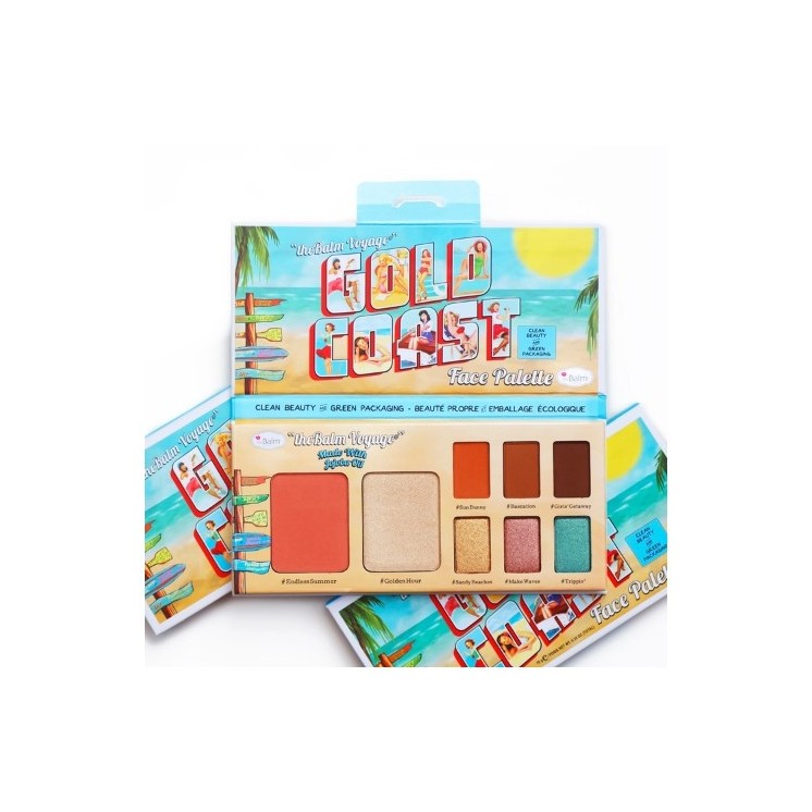 theBalm C&G Gold Coast Palette 6 Eye Shadows + Highlighter + Blusher 10 g