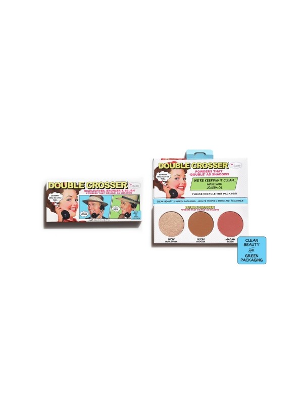 theBalm C&G Double Crosser Trio Palette: Bronzer + Blush + Highlighter 5 g