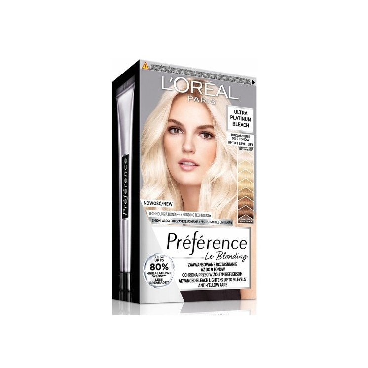 L'oreal Preference Ultra Platinum Bleach hair dye