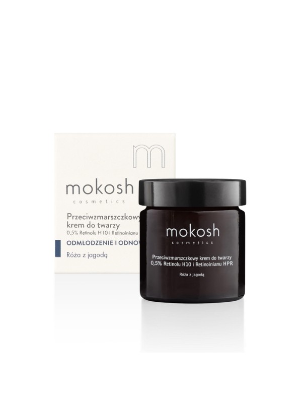 MokoshFace cream 5 % Retinol H10 and Retinoate HPR Rose 60 ml