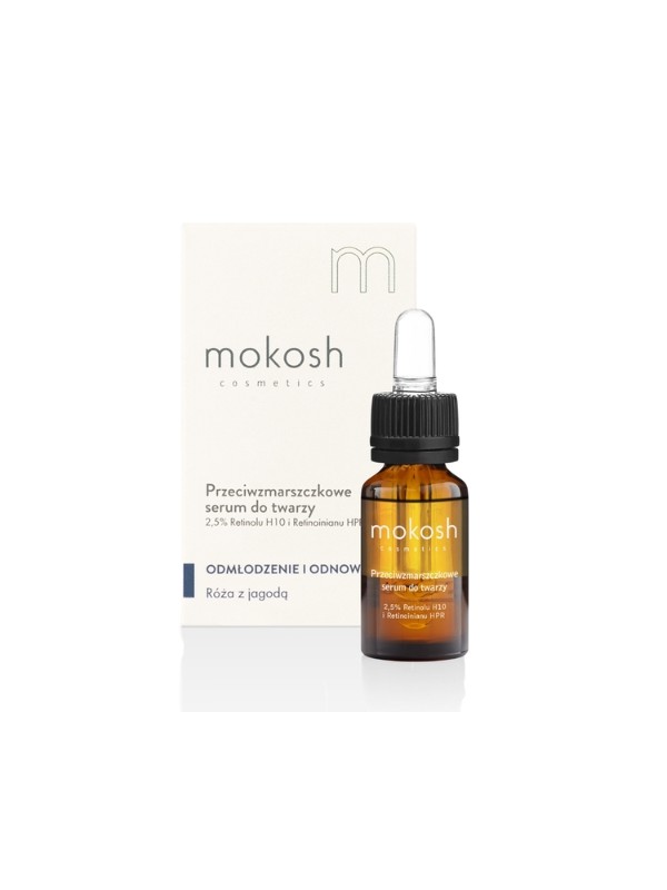 Mokosh Serum 5 % Retinol H10 und Retinoat Rose 10 ml