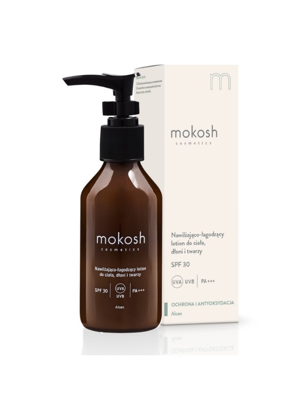 Mokosh hydraterende en verzachtende Lotion voor lichaam, gezicht en handen SPF30 Aloë 100 ml