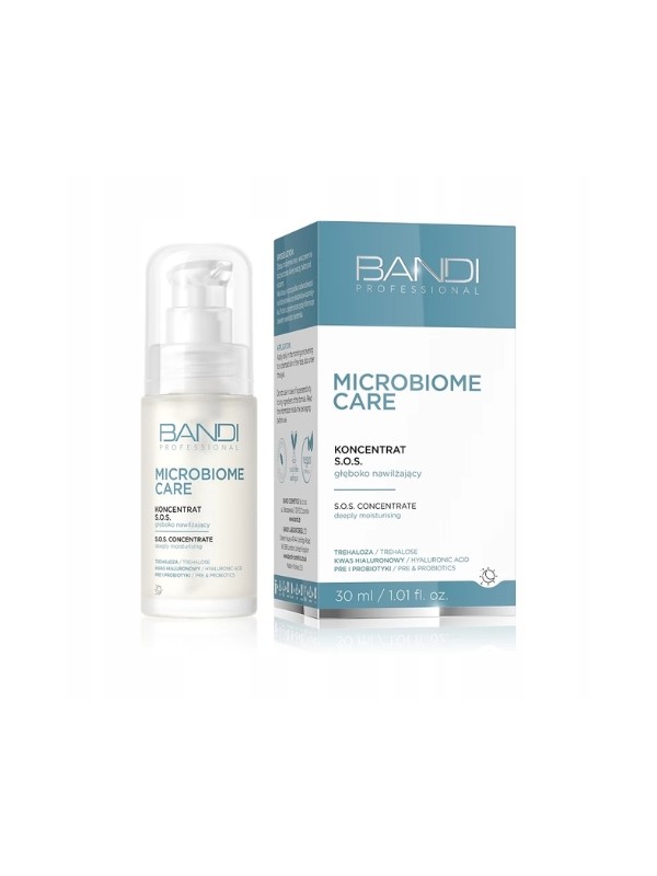 Bandi Microbiome Care SOS-Konzentrat, tiefenwirksam feuchtigkeitsspendend für das Gesicht, 30 ml