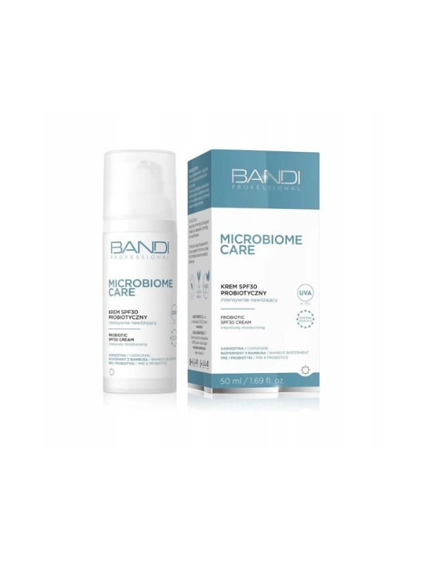 Bandi Microbiome Care probiotische feuchtigkeitsspendende Gesichtscreme SPF30 50 ml