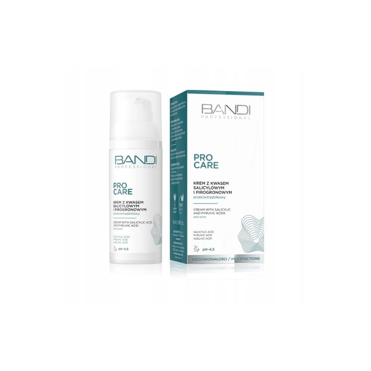 Bandi Pro Care Gesichtscreme mit Salicylsäure und Brenztraubensäure 50 ml