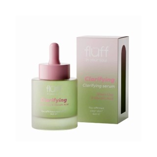 Fluff Clarifying Face Serum with green clay and glycolic acid 30 ml