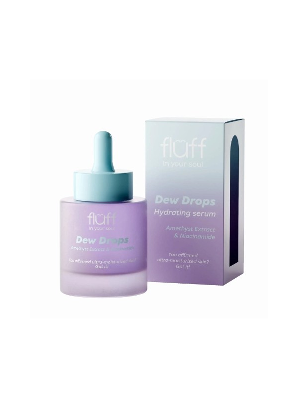 Fluff Dew Drops verfraaiend Serum met amethist en niacinamide 30 ml