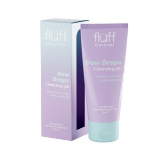 Fluff Dew Drops Facial cleansing gel with amethyst and niacinamide 100 ml