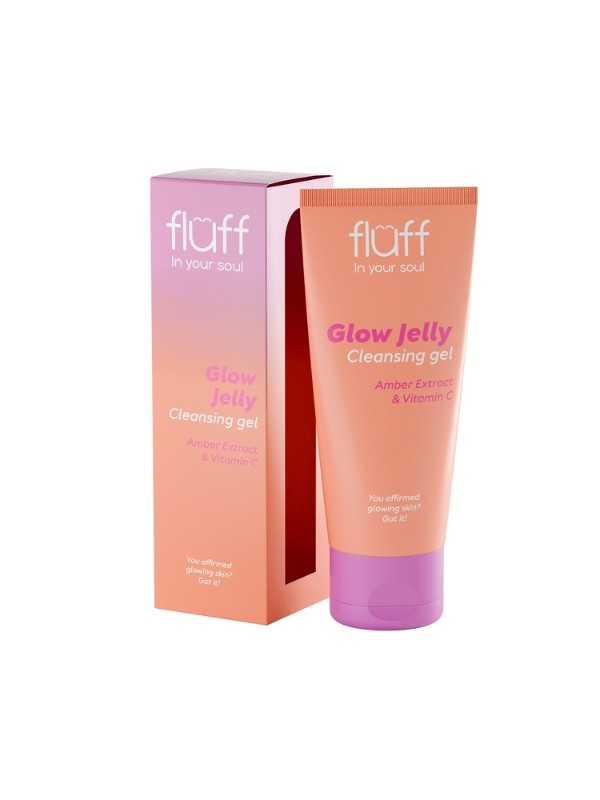 Fluff In Your Soul Glow Jelly Gesichtsreinigungsgel mit Bernsteinextrakt und Vitamin C 100 ml