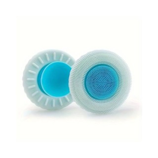 Silicone facial cleansing brush, Blue, 1 piece