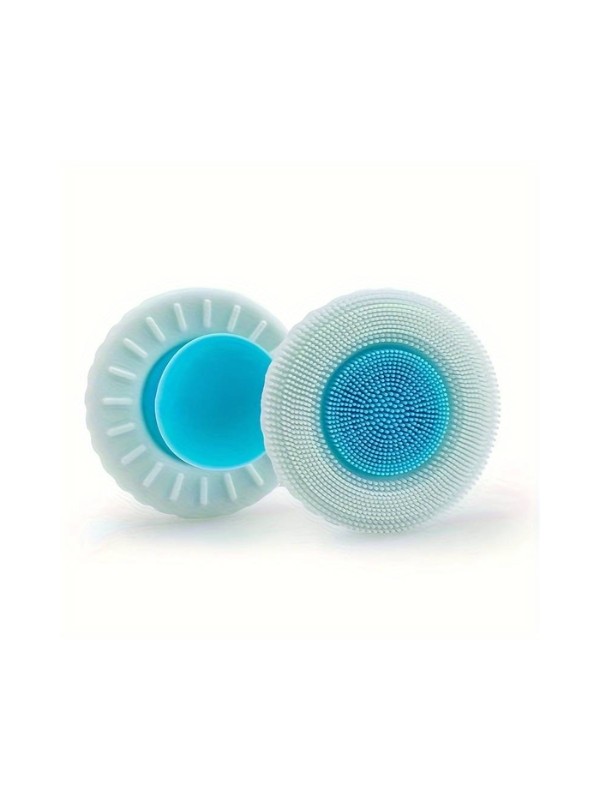 Silicone facial cleansing brush, Blue, 1 piece