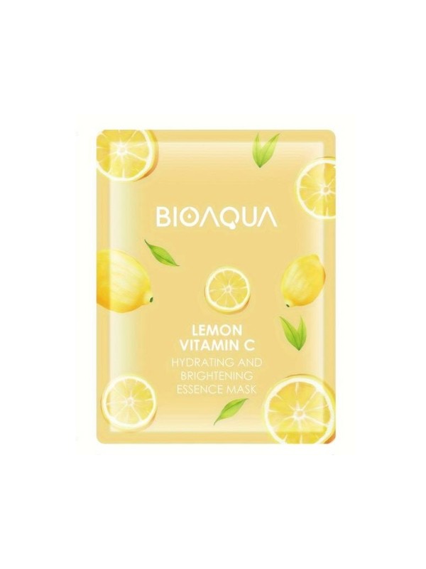 Bioaqua feuchtigkeitsspendende und aufhellende Gesichtsmaske Lemon und Vitamin C, 25 g