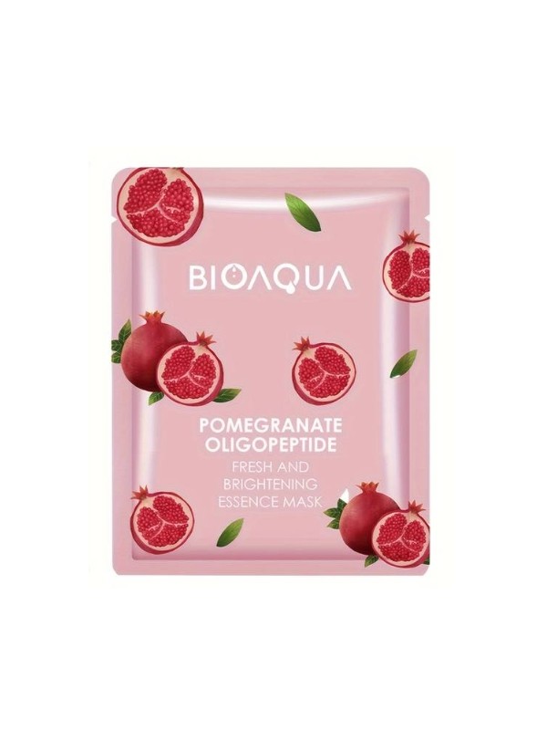 Bioaqua refreshing and brightening facial sheet mask Pomegranate 25g