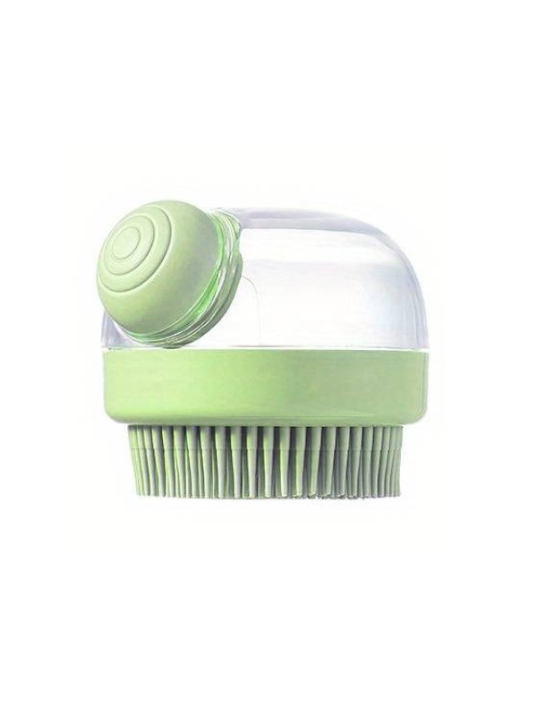 2in1 Brush for washing hair and scalp massage Green 1 piece