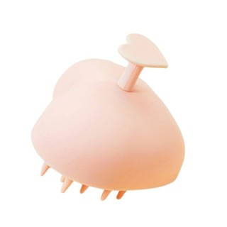 Light Pink Heart scalp massage brush, 1 piece