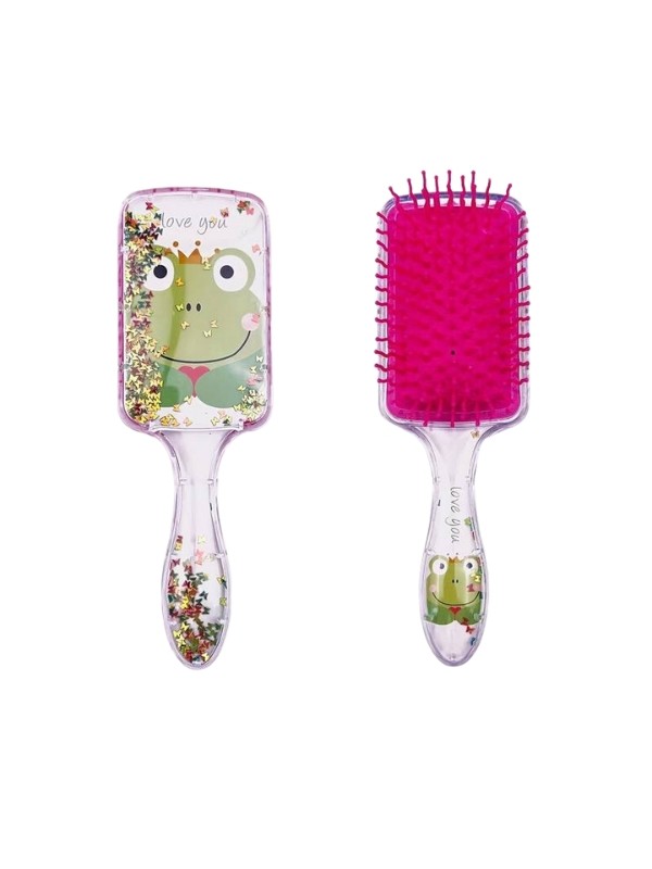 Square Frog Pink Hair Brush 1 piece