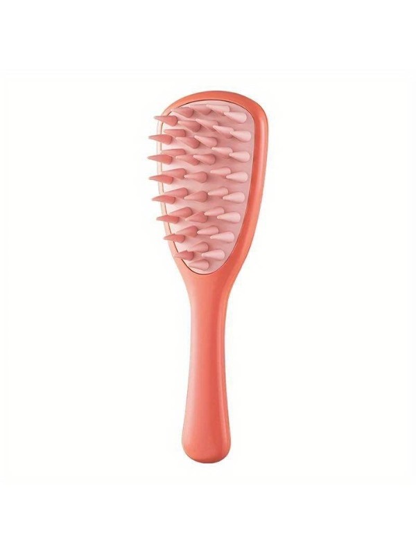 Brush for scalp massage and hair washing Red 1 piece