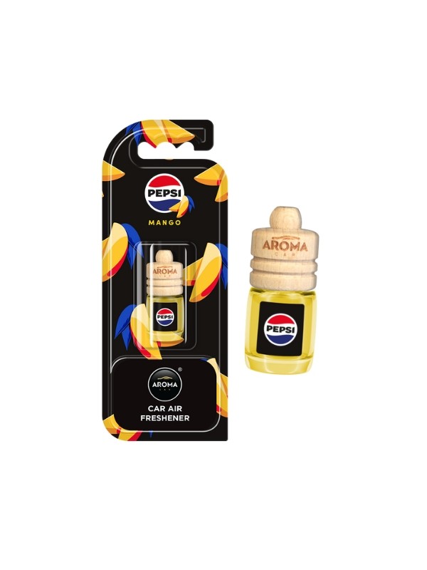 Aroma Car Pepsi Wood Mini Auto geurhanger Mango 5 ml