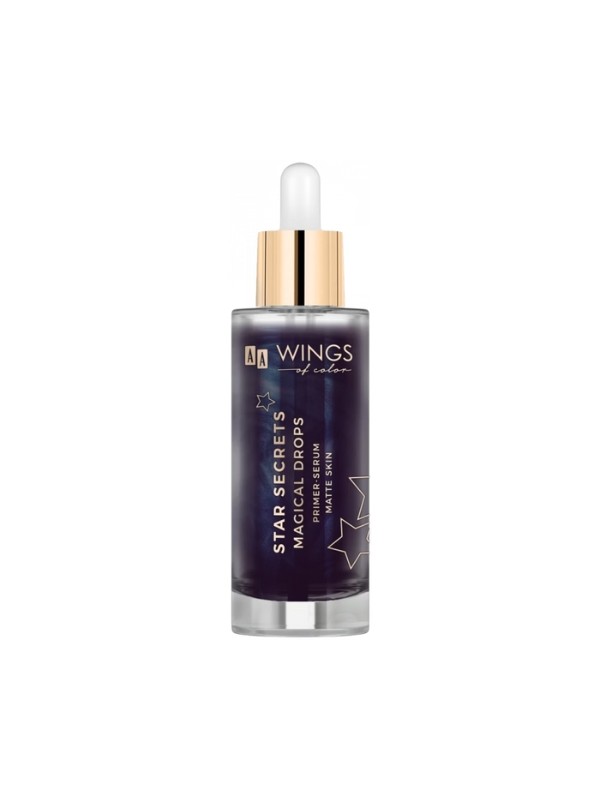 AA Wings of Color STAR SECRETS Black Magical Drops Mattifying Base - face serum 30 ml