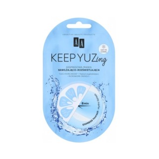 AA Keep Yuzing Hydro Splash feuchtigkeitsspendende und leuchtende Gesichtsmaske 7 ml