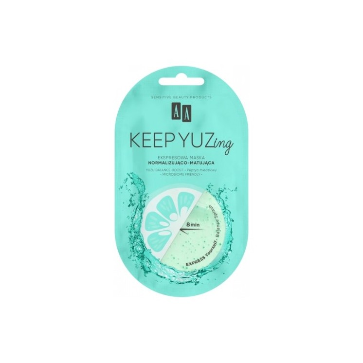 AA Keep Yuzing Balance Splash Normalisierende und mattierende Gesichtsmaske 7 ml