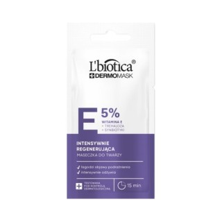 L'Biotica Dermomask intensively regenerating face mask with Vitamin E 8 ml