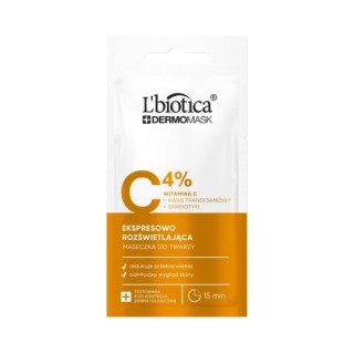 L'Biotica Dermomask expressly brightening face mask with Vitamin C 8 ml