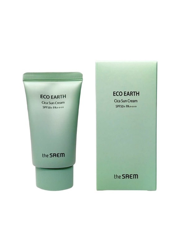 The Saem Eco Earth Cica Sun Cream Gesichts- und Körpercreme SPF50 50 ml