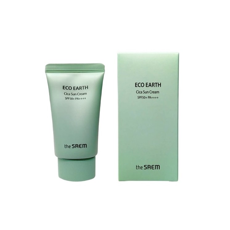 The Saem Eco Earth Cica Sun Cream Face and body cream SPF50 50 ml