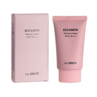 The Saem Eco Earth Pink Sun Cream Gesichts- und Körpercreme SPF50 50 ml