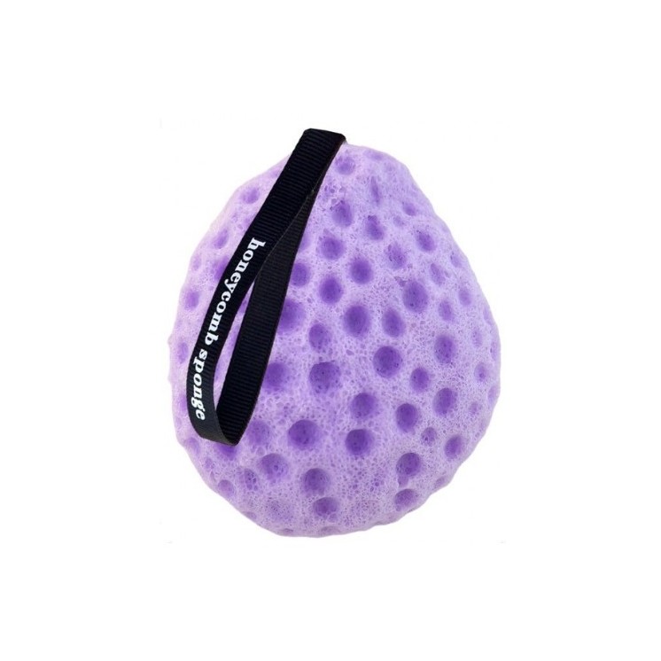 Ecarla Honeycomb Bath Sponge Purple 1 piece