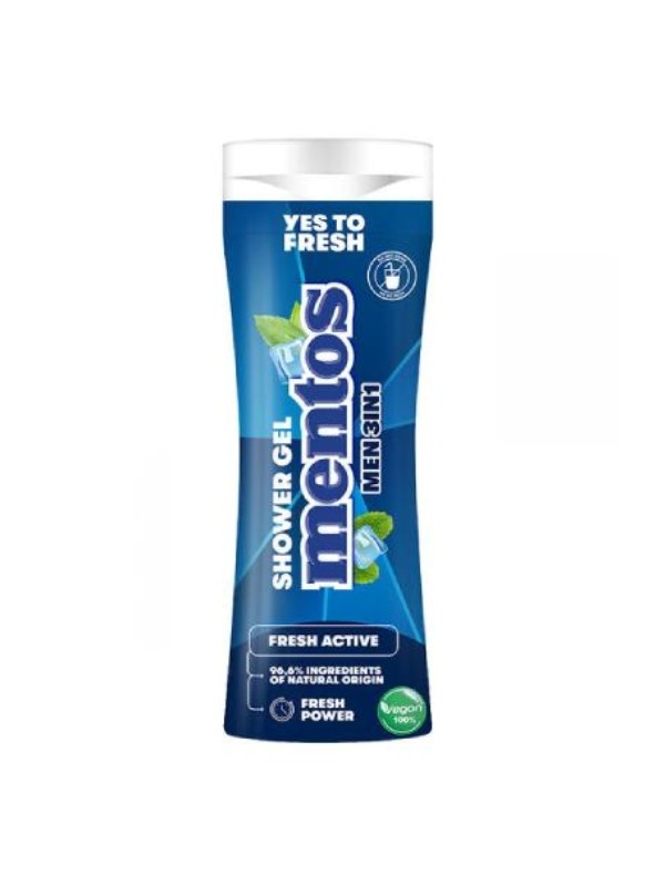 Mentos 3in1Men Fresh Actieve Douchegel 300 ml